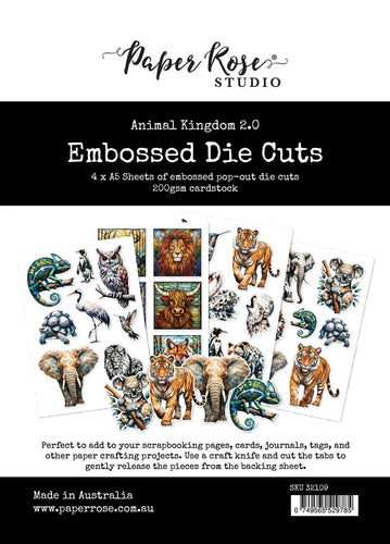 Animal Kingdom 2.0 Embossed Die Cuts Paper Rose 32109