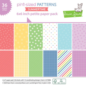 Pint-sized Patterns Summertime 6x6 Pad Lawn Fawn LF3406