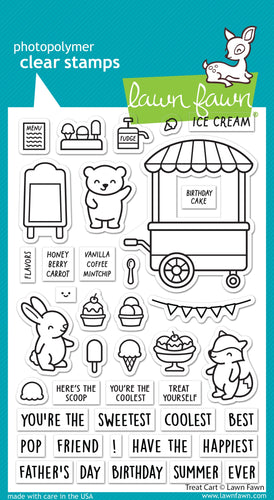 Treat Cart Stamps Lawn Fawn LF3408