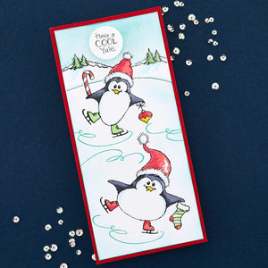 Snowy Penguins FransFormer Stamps STP-220