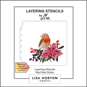 Red Red Robin Layering Stencils Lisa Horton LHCAS123