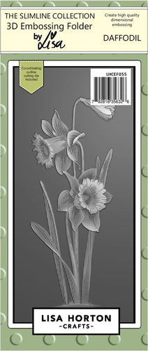 Daffodil Slimline Embossing Folder & Die Lisa Horton LHCEF055
