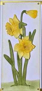 Daffodil Slimline Embossing Folder & Die Lisa Horton LHCEF055