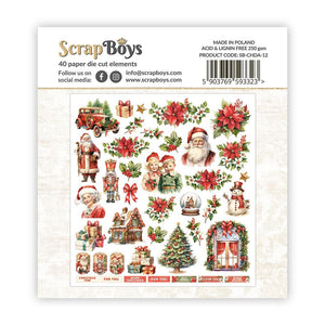 Christmas Day Double Sided Die Cut Elements Scrap Boys