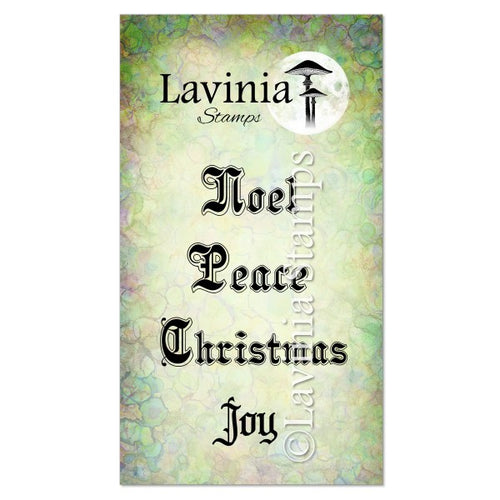 Seasonal Words Stamps LAV838 Lavinia hi