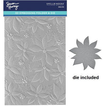 Load image into Gallery viewer, Playful Poinsettia 3D Embossing Folder and Die E3D-072 by Simon Hurley and Spellbinders