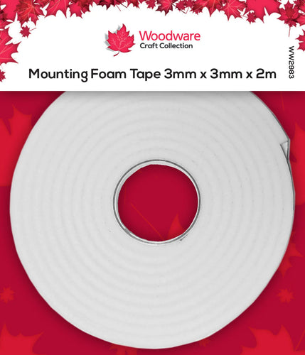 Mounting Foam Tape 3mm x 3mm x 2m Woodware