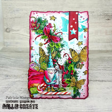 Load image into Gallery viewer, Ribboned Wreath Delight 4x6” Clear Stamp Set Aall & Create #1222