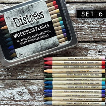 Load image into Gallery viewer, Distress Watercolour Pencils Set 6 Tim Holtz