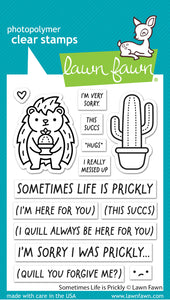 Sometimes Life is Prickly Stamps Lawn Fawn LF3355