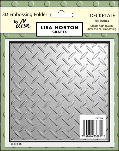 Deckplate 6”x6” 3D Embossing Folder Lisa Horton LHCEF014