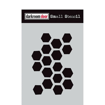 Arty Hexagons Stencil Darkroom Door