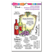 Load image into Gallery viewer, Wine Frame Stamp Set Stampendous