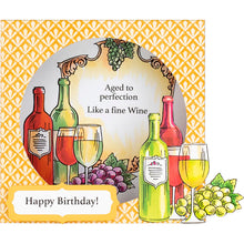 Load image into Gallery viewer, Wine Frame Stamp Set Stampendous