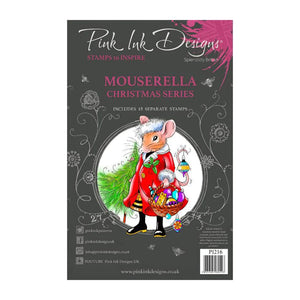 Mouserella 6x8 Clear Stamp PI216 Pink Ink