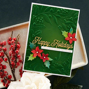 Holiday Floral Swag Embossing Folder 3D by Spellbinders