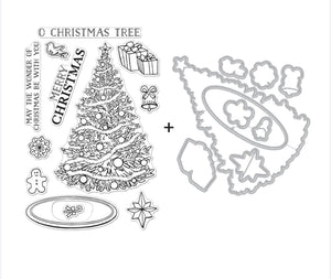 O Christmas Tree Stamp and Die Bundle SB336 by Hero Arts