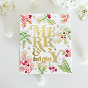Merry & Bright Hot Foil Plate 175322 by Pinkfresh Studio