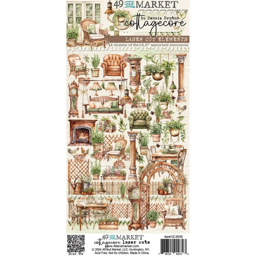 Cottagecore 6x12” Laser Cut Elements 49 & Market CC-29703