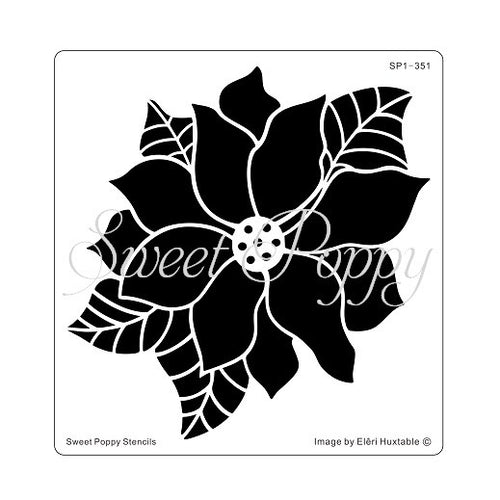 Poinsettia Metal Stencil Sweet Poppy SP1-351