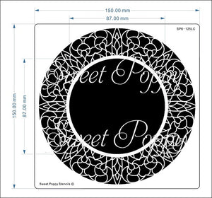 Circle Lace Metal Stencil Sweet Poppy SP6-115LC