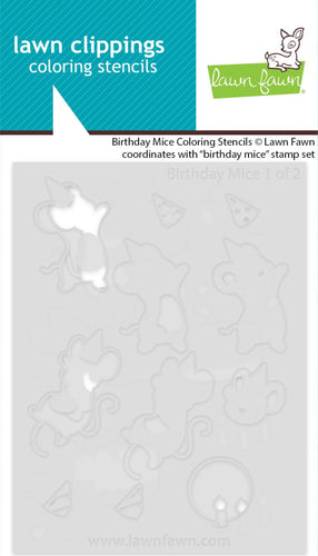 Birthday Mice Stencils Lawn Fawn LF3745