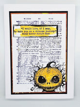 Load image into Gallery viewer, Pumpkin Monster A6 Red Rubber Stamp IndigoBlu