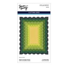 Load image into Gallery viewer, Ripple Rectangle Frames Cutting Dies Simon Hurley S5-780