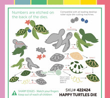 Load image into Gallery viewer, Happy Turtles Die Waffle Flower 422424
