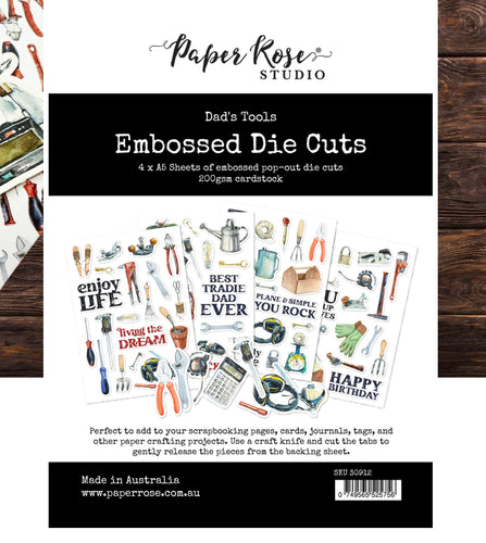 Dad’s Tools Embossed Die Cuts 30912 Paper Rose