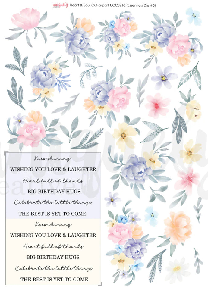 Heart & Soul Cut a Part Sheet UCCS210 Uniquely Creative