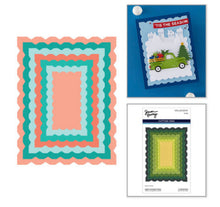 Load image into Gallery viewer, Ripple Rectangle Frames Cutting Dies Simon Hurley S5-780