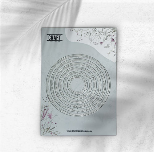 Double Stitched Wavy Circles CraftAddictionUK