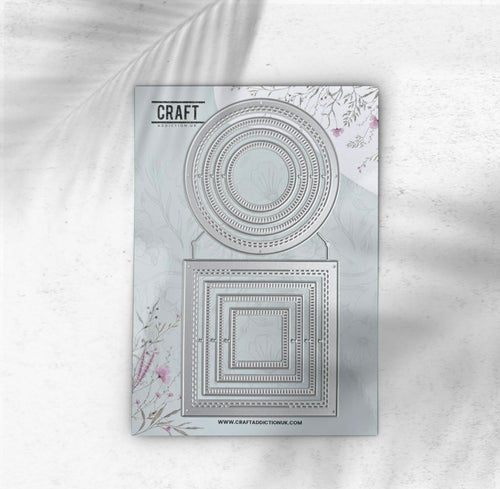 Ribbon Die (Circle & Square Set) CraftAddictionUK
