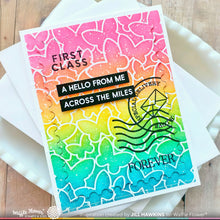 Load image into Gallery viewer, Butterfly Background Stencil 421730 Waffle Flower
