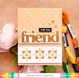 Nesting Dotted Squares Die Waffle Flower 421344