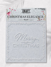 Load image into Gallery viewer, Christmas Elegance 6x6” 2D Embossing Folder Craft Addiction UK