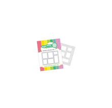 Load image into Gallery viewer, Miniature Postage Collage Die-n-Stencil Waffle Flower 422005