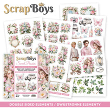 Load image into Gallery viewer, Sweet Peonies 6x6” Fussy Cut Pop Up Paper Pad ScrapBoys SB-SWPE-11