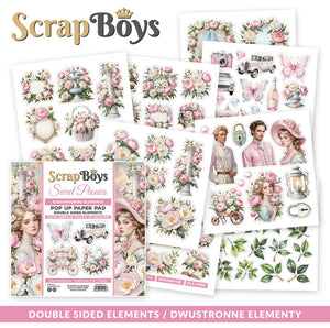 Sweet Peonies 6x6” Fussy Cut Pop Up Paper Pad ScrapBoys SB-SWPE-11