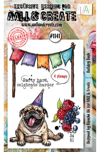 Bulldog Bash 4x6” Clear Stamp #1141 AALL and Create
