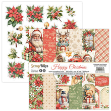 Load image into Gallery viewer, Happy Christmas 8x8” Paper Pad ScrapBoys SB-HACH-10