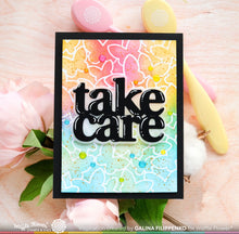 Load image into Gallery viewer, Butterfly Background Stencil 421730 Waffle Flower