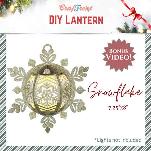 Snowflake DIY Lantern Craftreat
