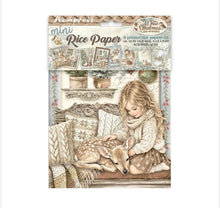 Load image into Gallery viewer, White Christmas A6 Rice Paper Pack Stamperia DFSA6X10