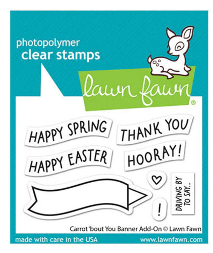 Carrot ‘bout You Banner Add On Stamp Lawn Fawn LF3351