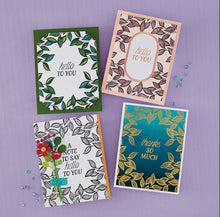 Load image into Gallery viewer, Brighten Foliage Press &amp; Foil Plate with FREE Stencil BD-1085 Spellbinders