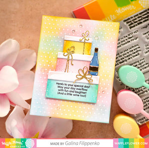 Inside Sentiments Birthday Stamp Set 421393 Waffle Flower