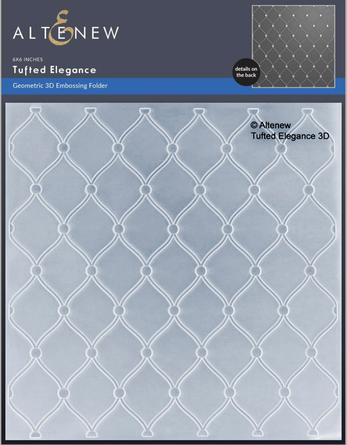 Tufted Elegance Geometric 3D Embossing Folder Altenew ALT8715