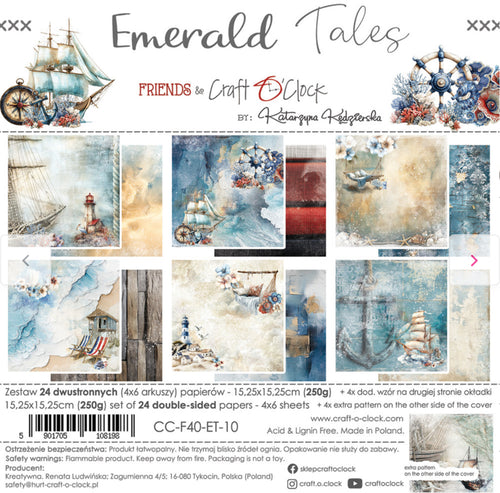 Emerald Tales 6x6” Paper Pad Craft o Clock CC-F40-ET-10